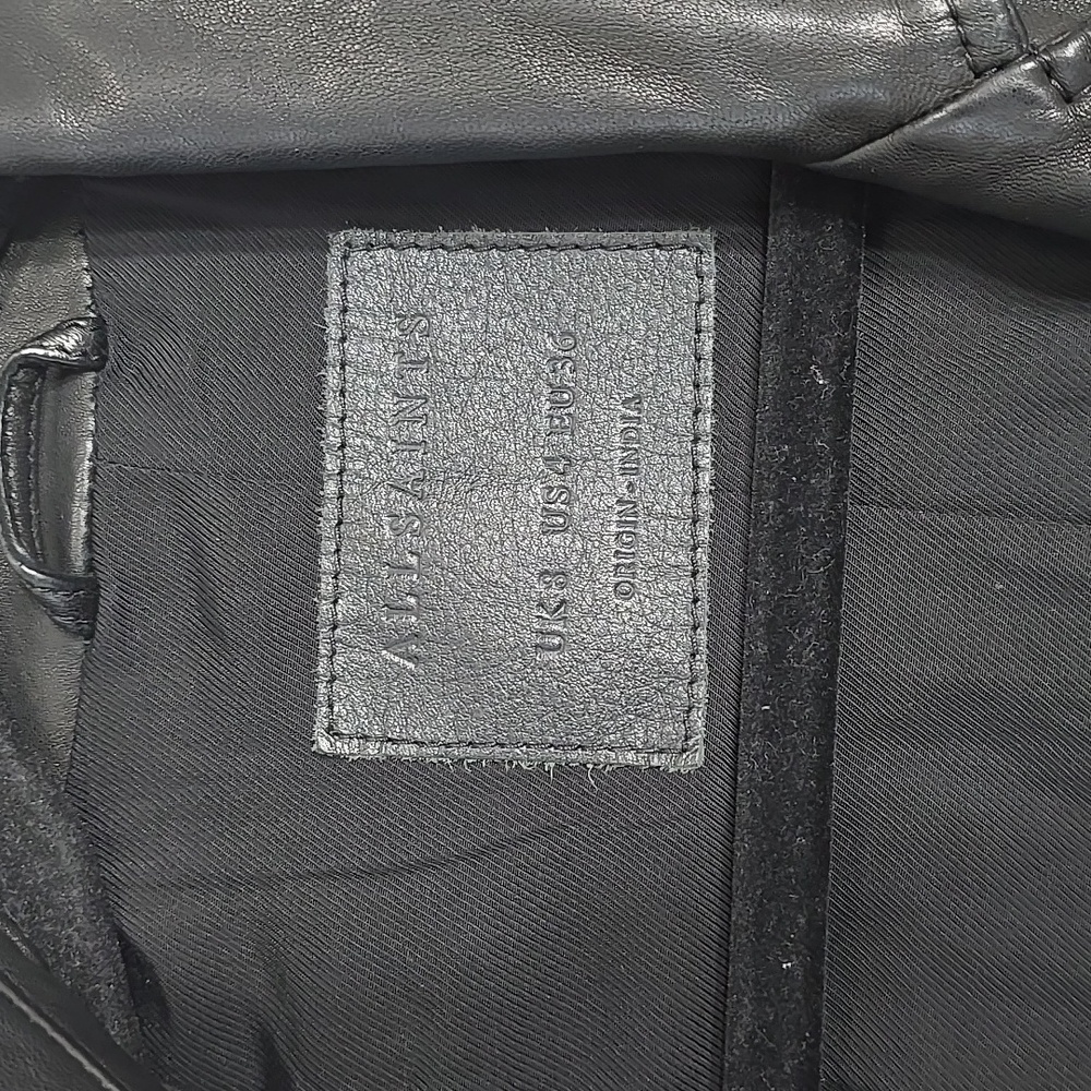 Allsaints Leather Jacket - Picture 7 of 11